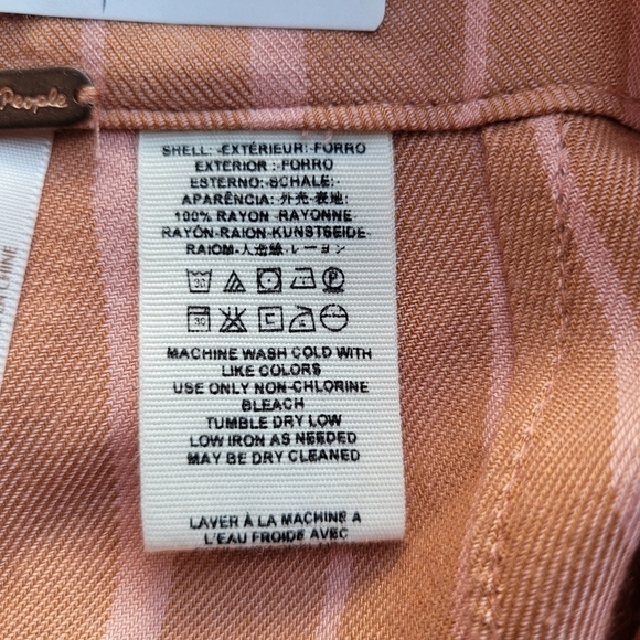 FREE PEOPLE Striped Open Leg Pant - Picture 9 of 9